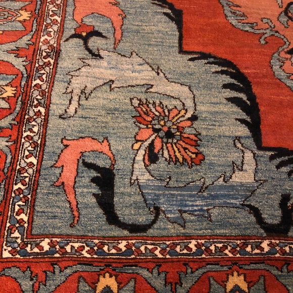 Hand knotted Oriental rug, Art Serapi 6’8” x 8’7” - Picture 5 of 6